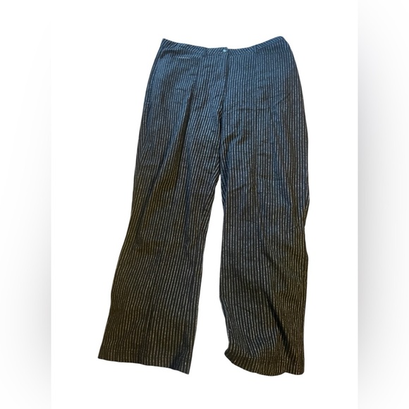 Sundance Women's Sierra Stripe Wide Leg Linen Blend Trouser Sz 12 - Picture 2 of 8